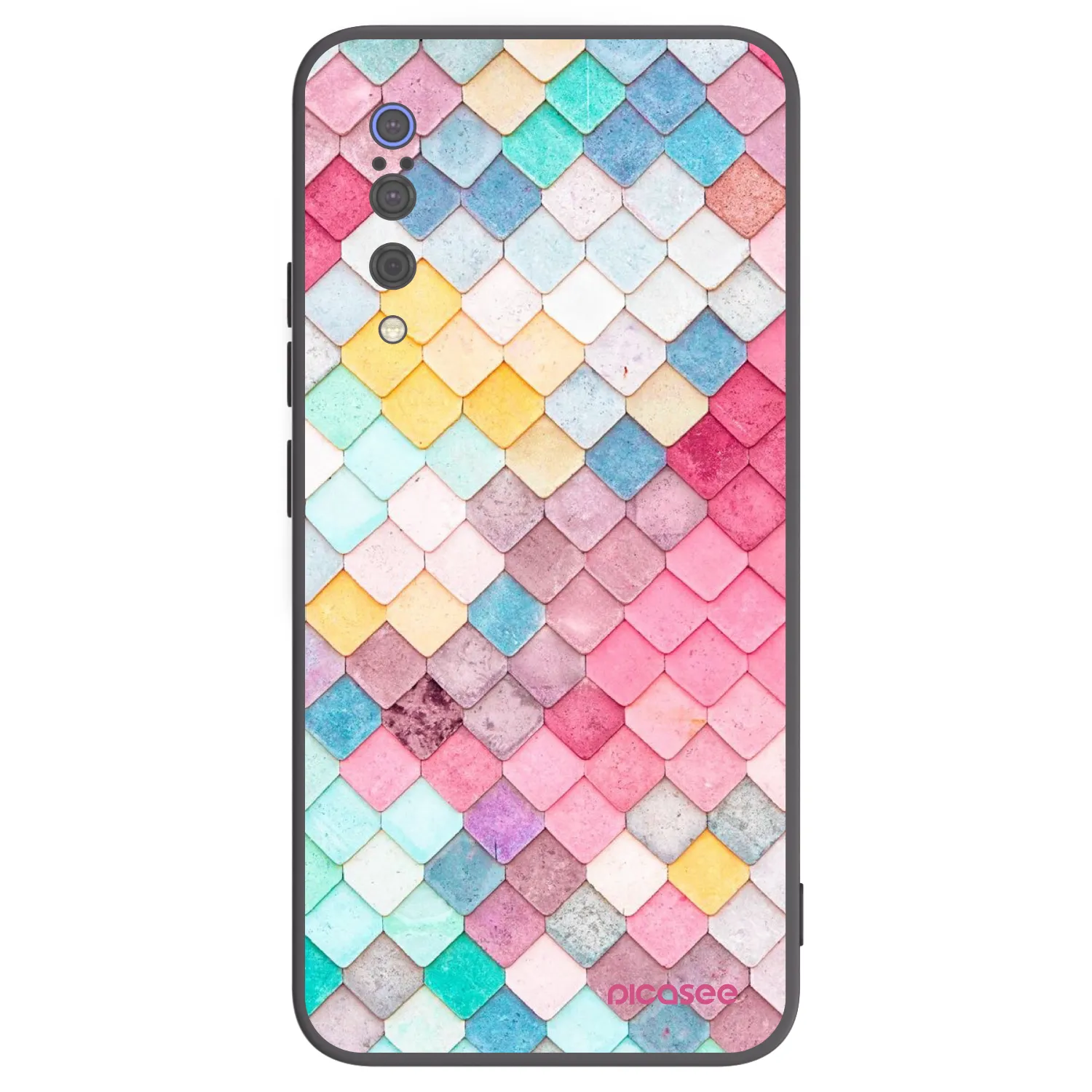 Picasee husă neagră din silicon pentru Xiaomi Mi 9 - Colorful roof