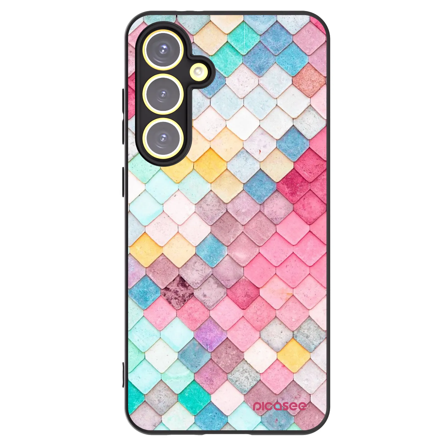 Picasee husă neagră din silicon pentru Samsung Galaxy S24 FE S721B - Colorful roof