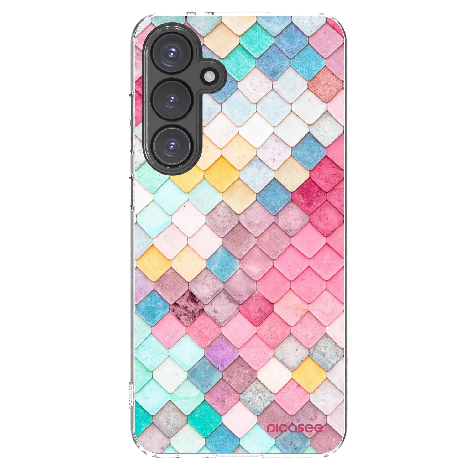 Picasee husă transparentă din silicon pentru Samsung Galaxy S24 FE S721B - Colorful roof