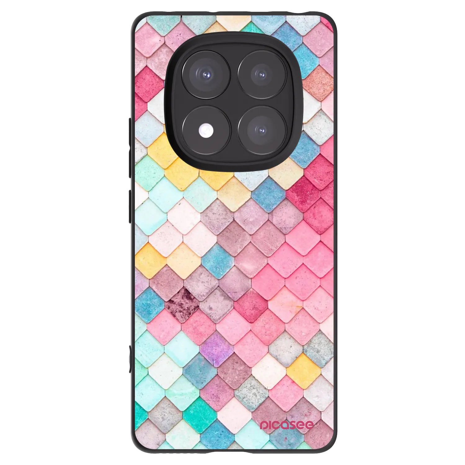 Picasee husă neagră din silicon pentru Xiaomi Redmi Note 14 Pro 5G - Colorful roof