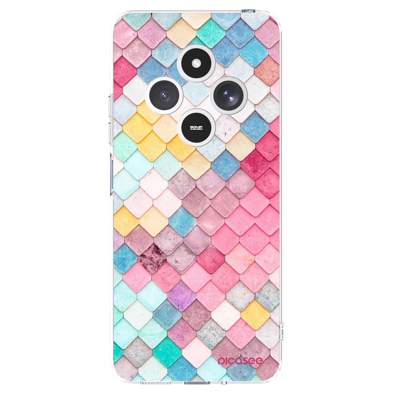 Picasee husă transparentă din silicon pentru Xiaomi Redmi 14C - Colorful roof