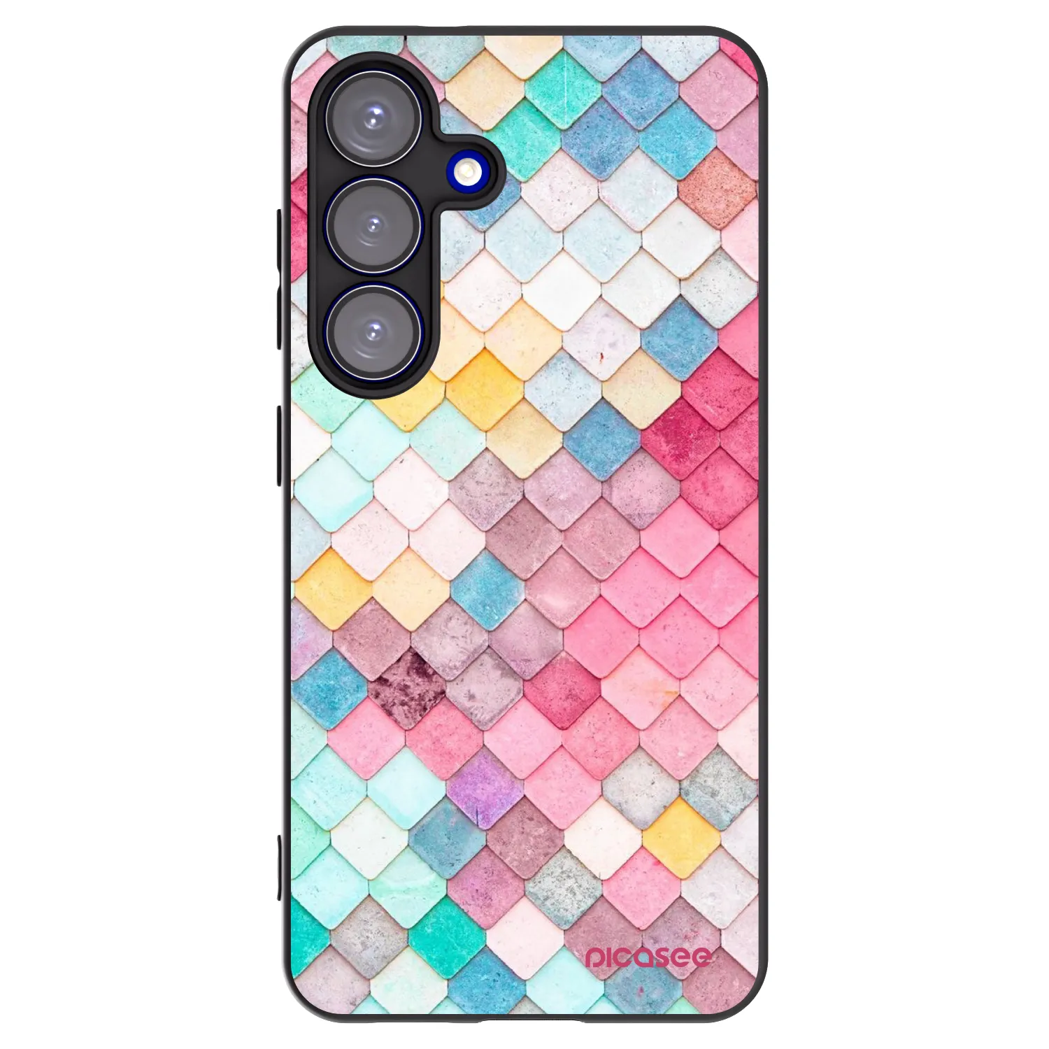 Picasee husă neagră din silicon pentru Samsung Galaxy S25 5G - Colorful roof