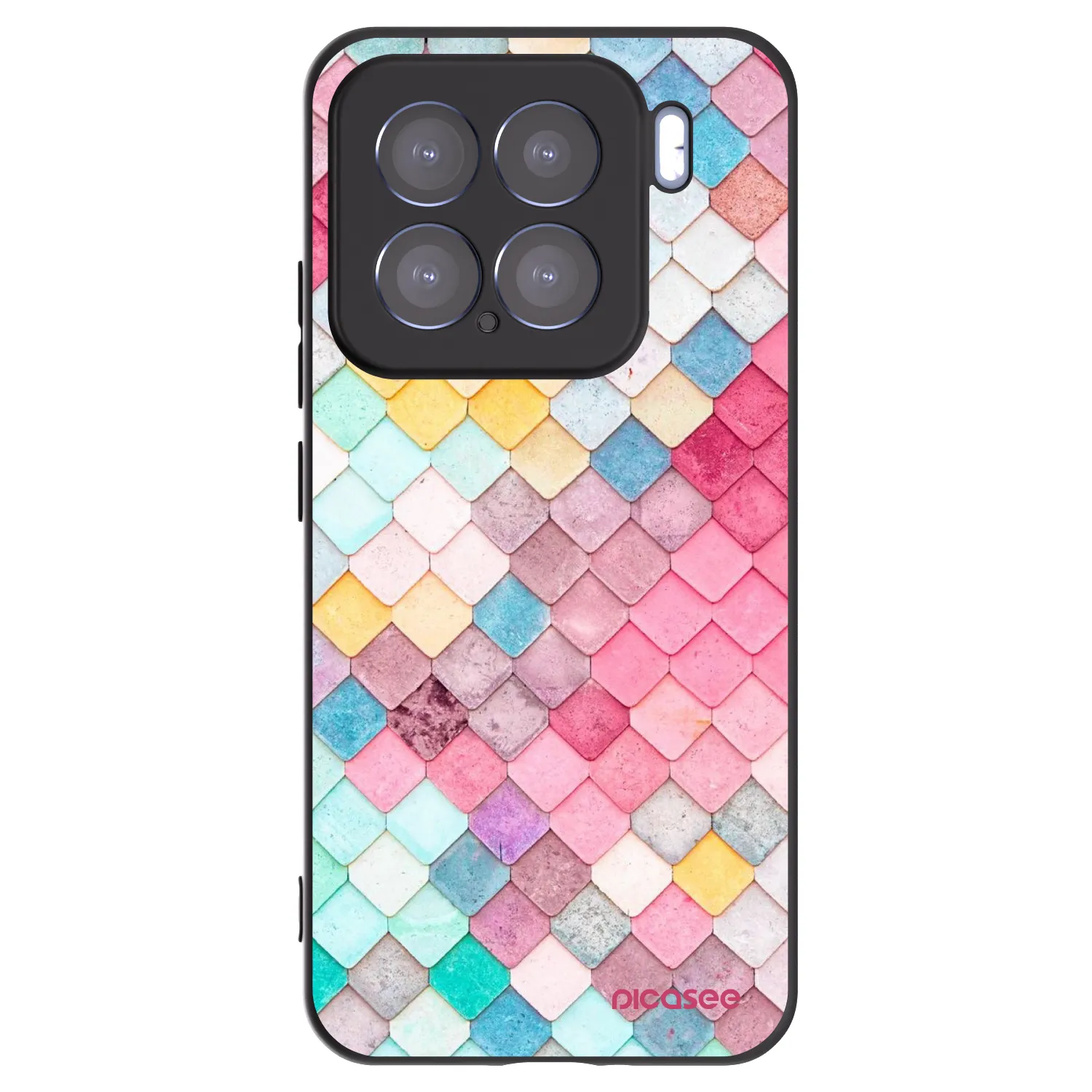 Picasee husă neagră din silicon pentru Xiaomi 15 - Colorful roof