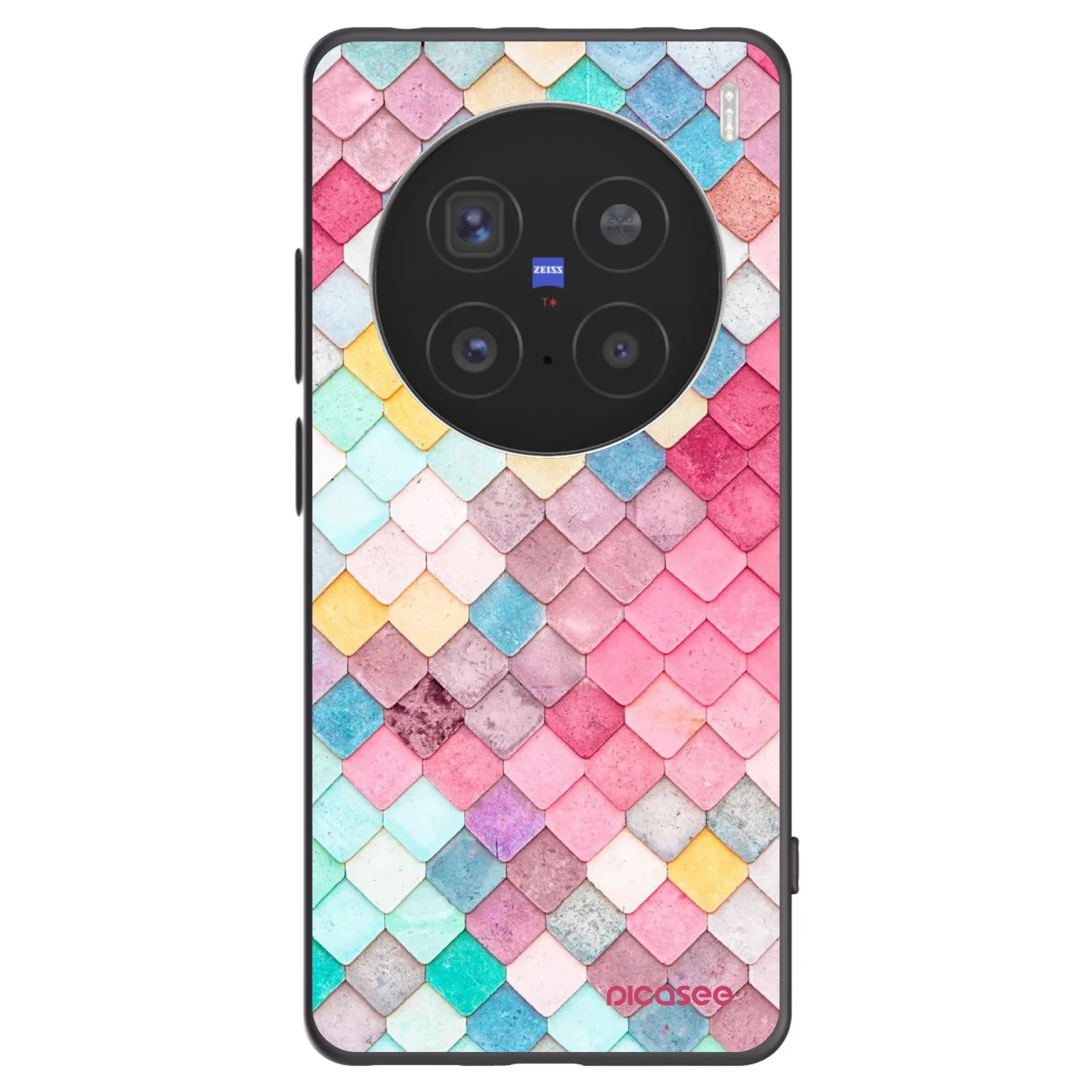 Picasee husă neagră din silicon pentru Vivo X200 Pro - Colorful roof