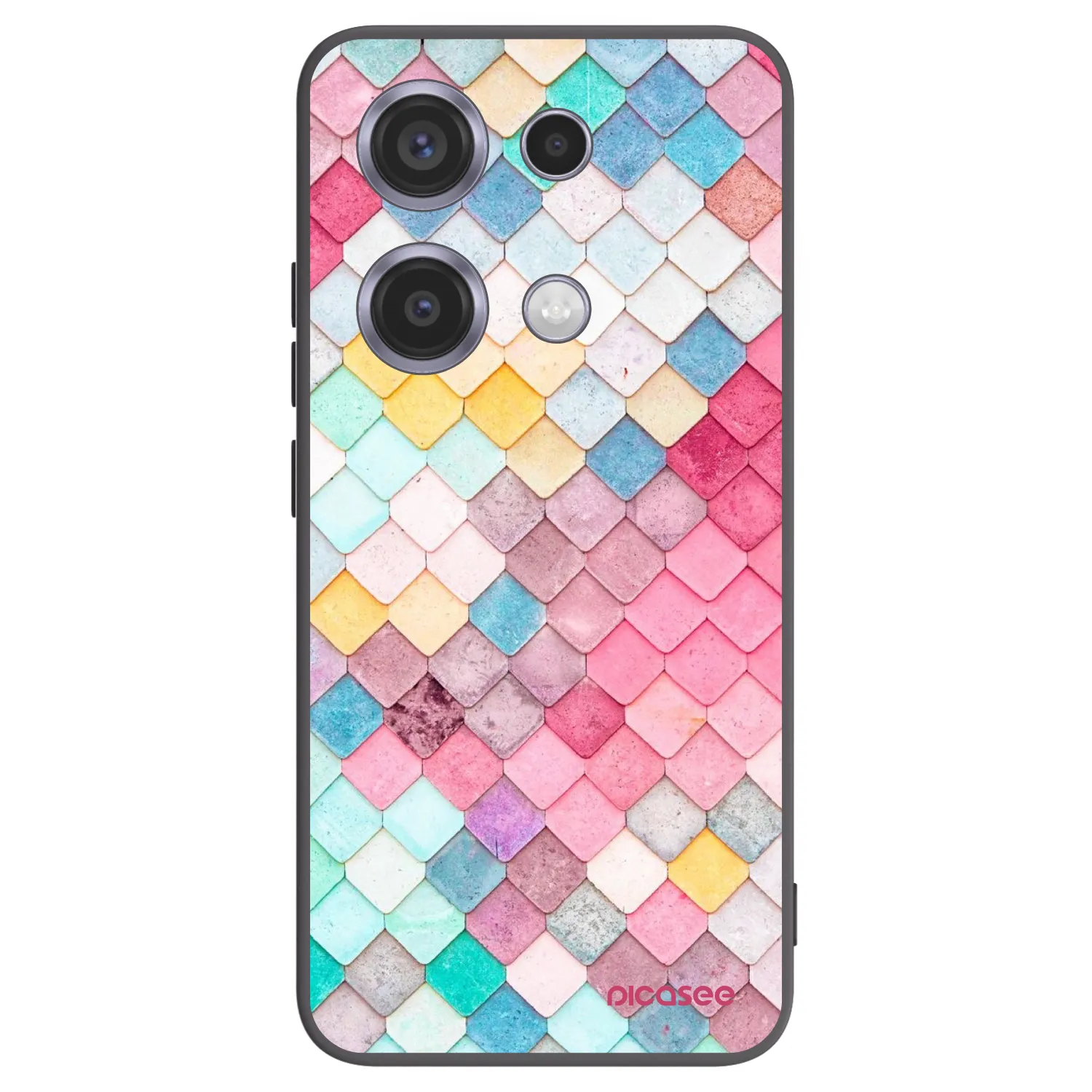 Picasee husă neagră din silicon pentru Xiaomi Redmi Note 14S - Colorful roof