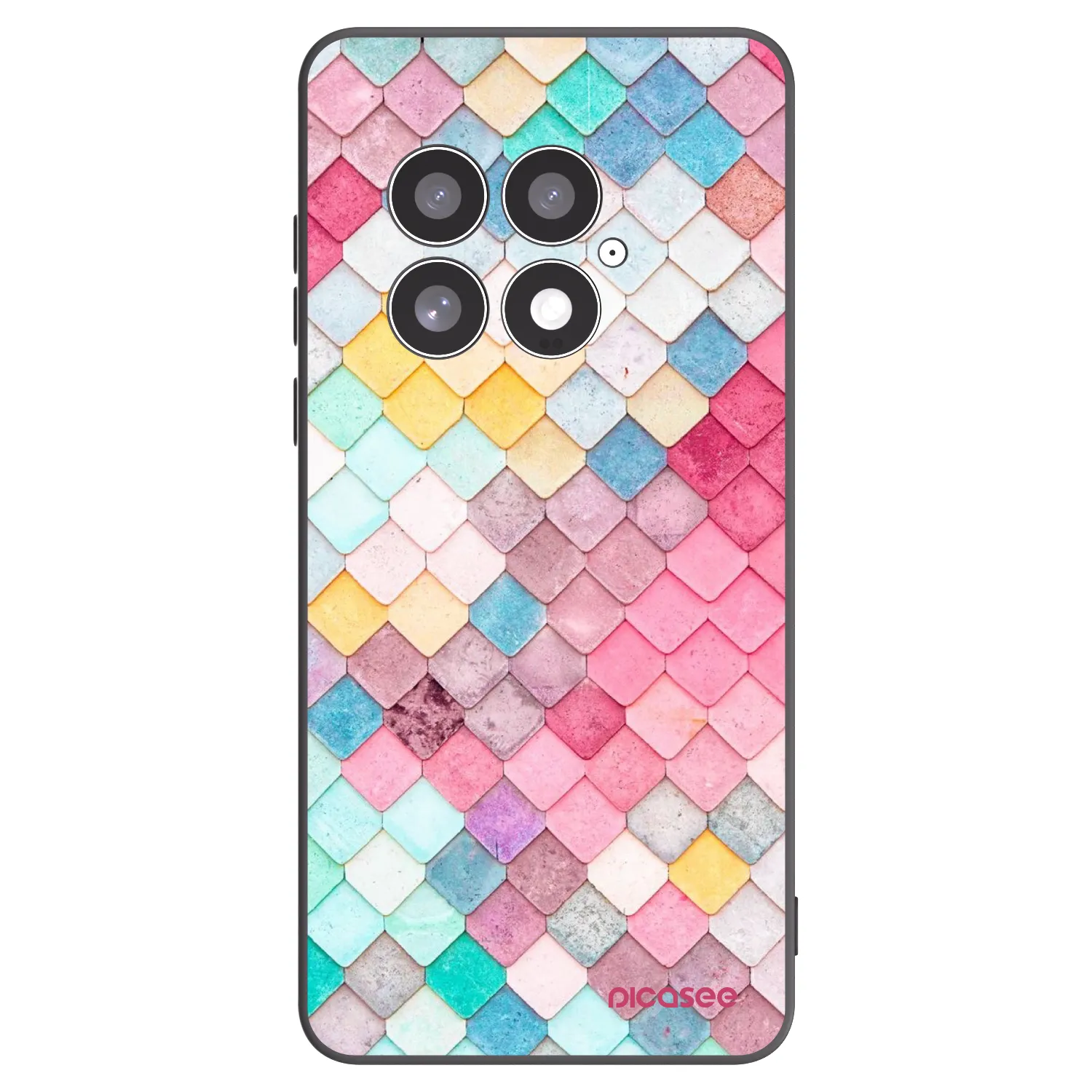 Picasee husă neagră din silicon pentru OnePlus 13 5G - Colorful roof