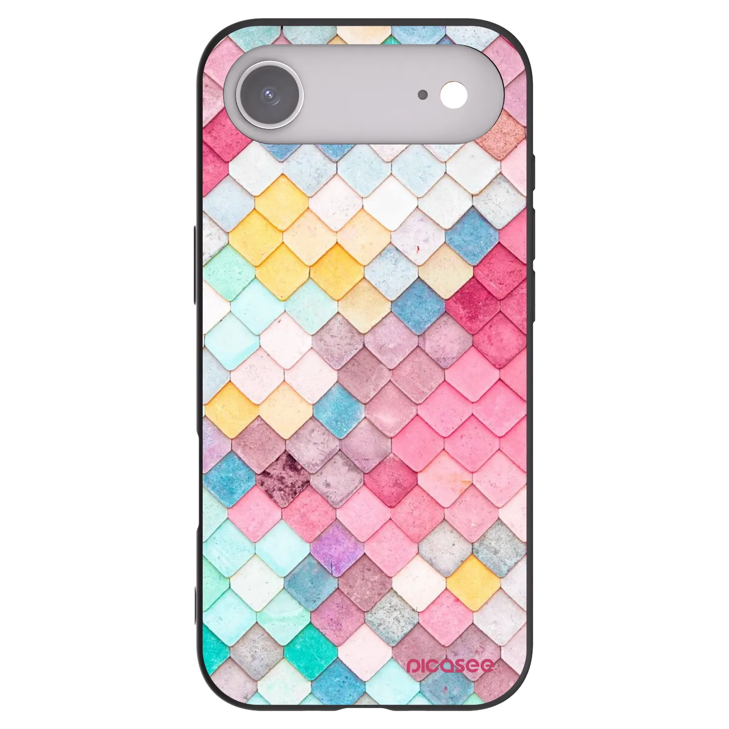 Picasee husă neagră din silicon pentru Apple iPhone Air - Colorful roof