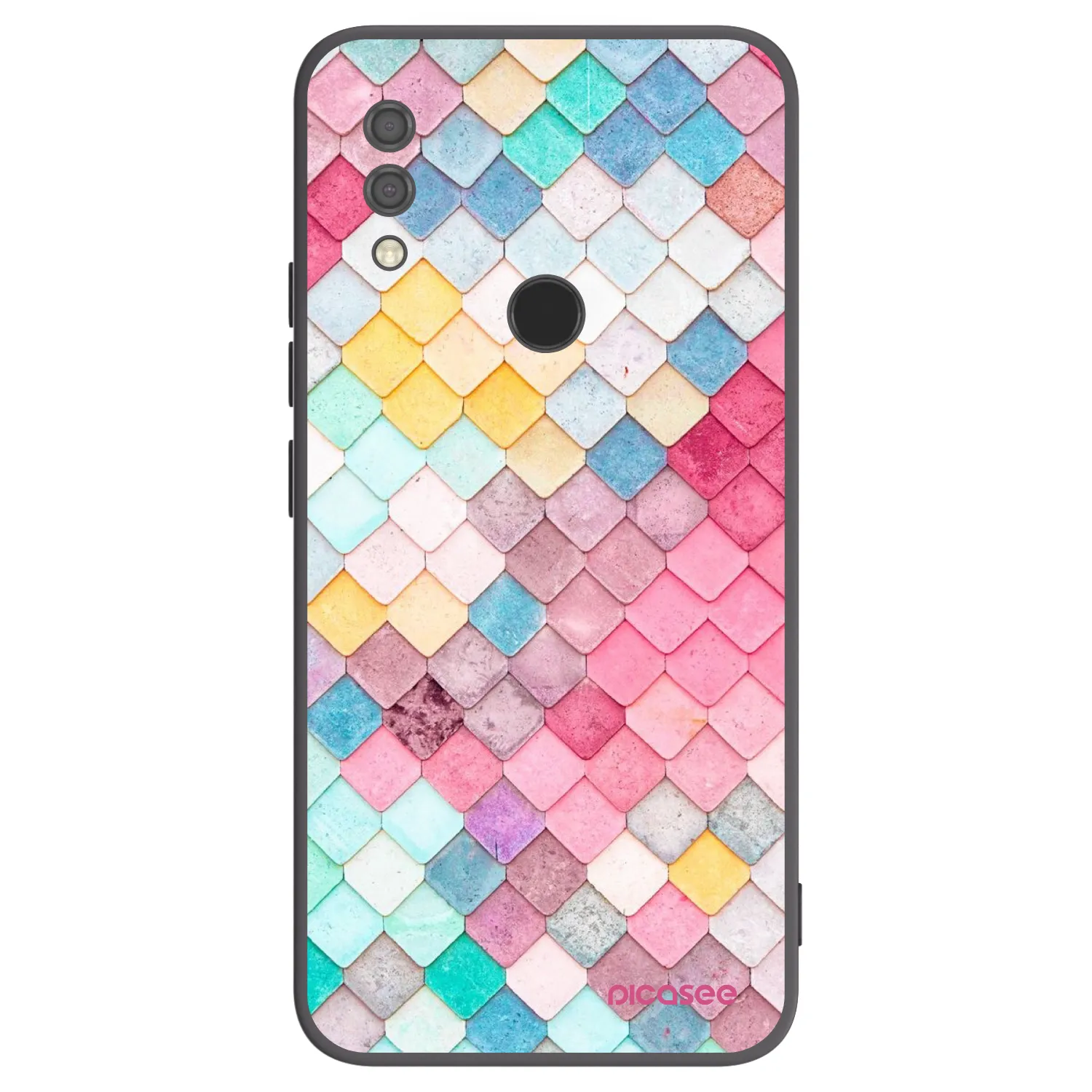 Picasee husă neagră din silicon pentru Xiaomi Redmi 7 - Colorful roof