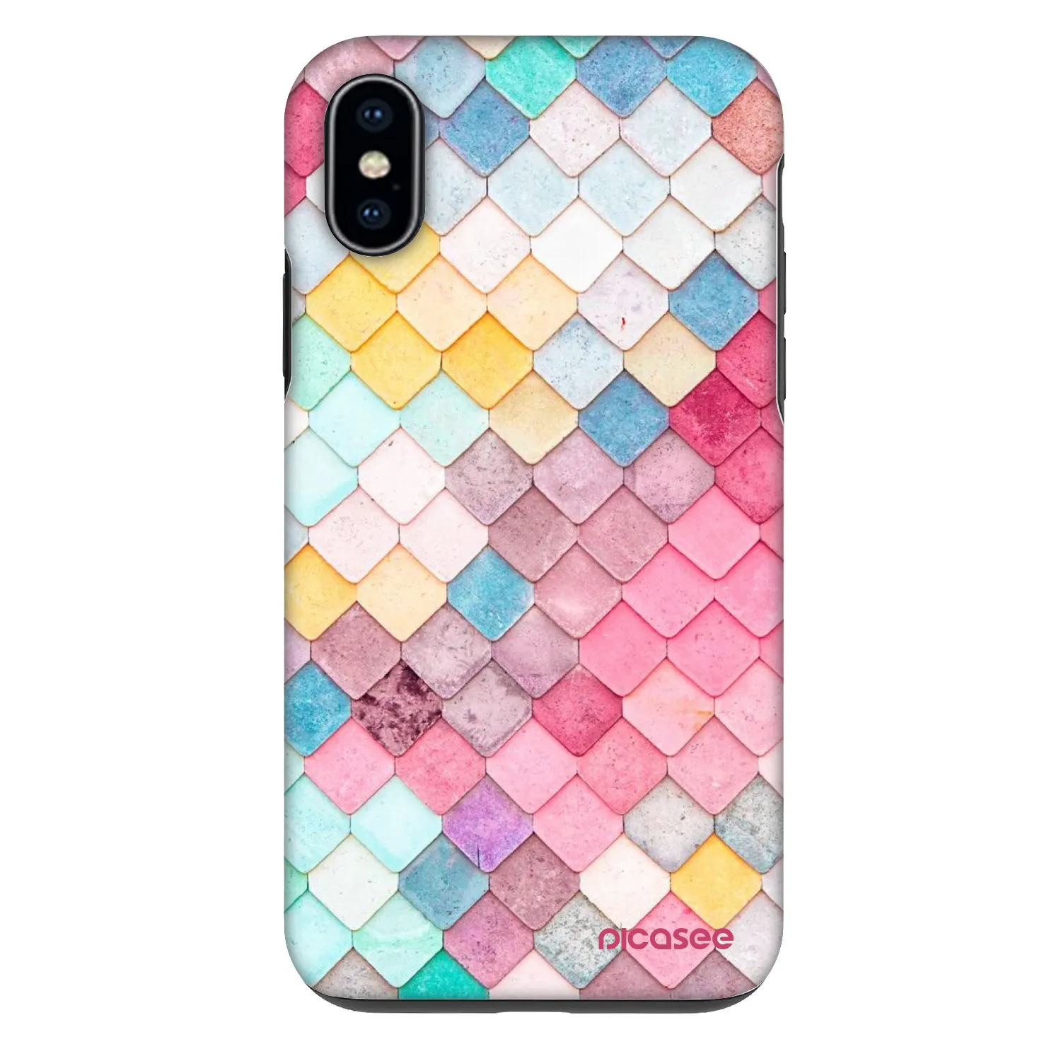 Picasee Fashion Case pentru Apple iPhone X/XS - Colorful roof