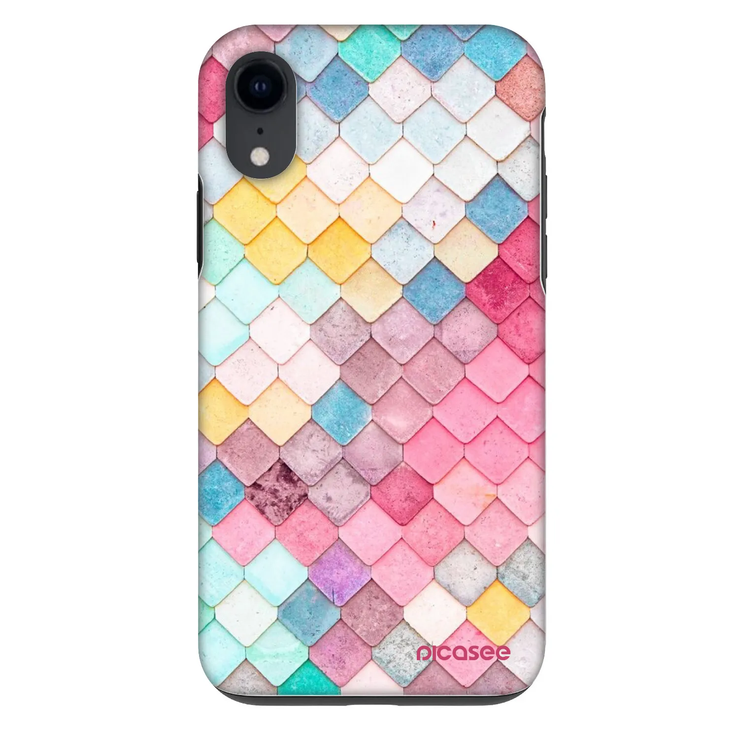 Picasee Fashion Case pentru Apple iPhone XR - Colorful roof