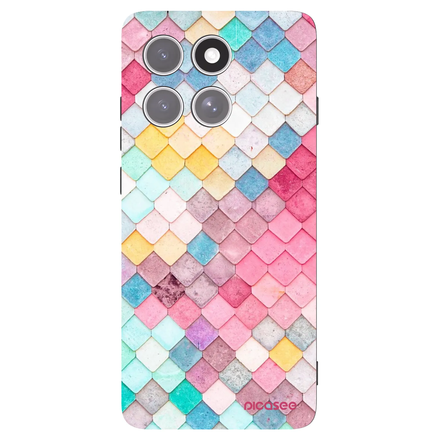 Picasee husă neagră din silicon pentru Motorola Edge 60 Pro - Colorful roof