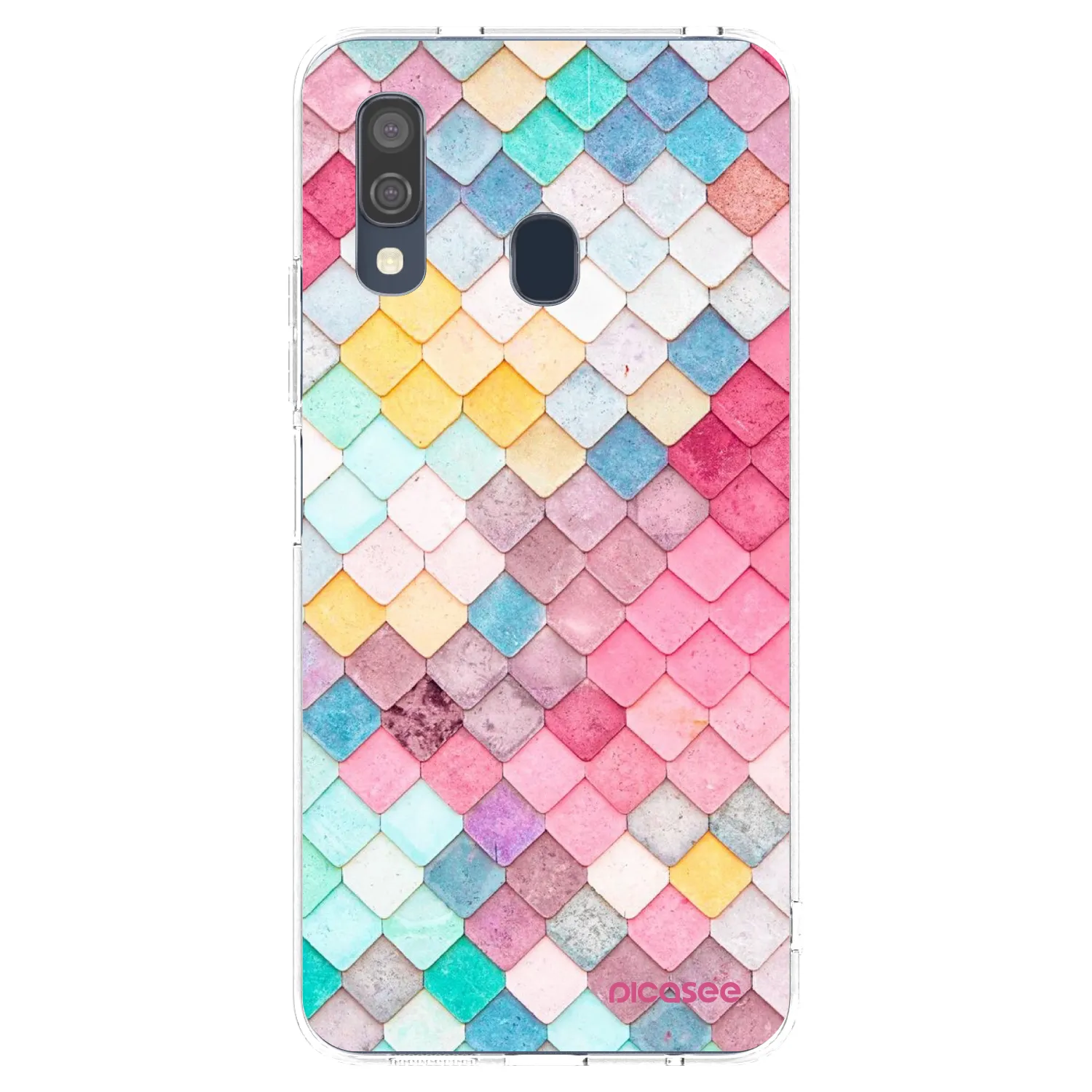 Picasee husă transparentă din silicon pentru Samsung Galaxy A40 A405F - Colorful roof