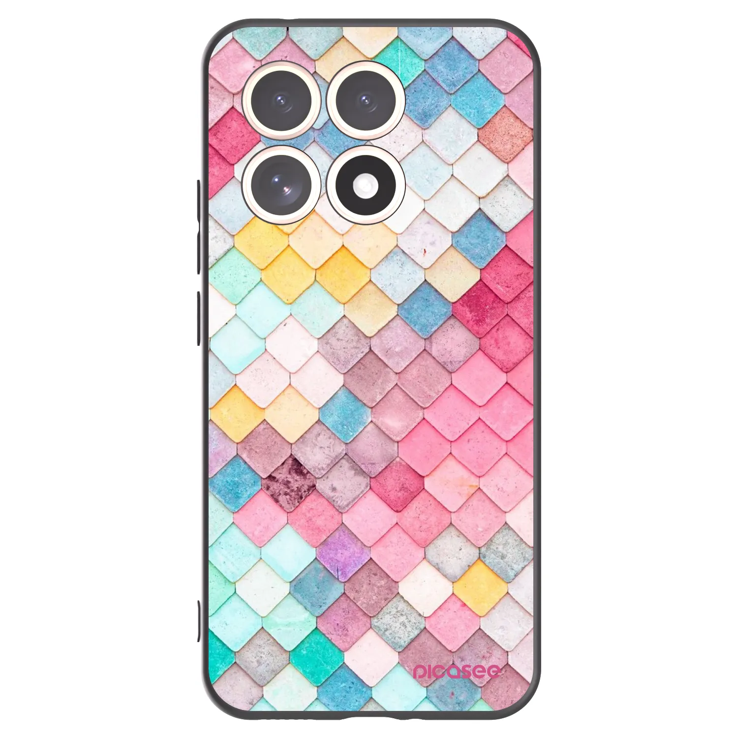 Picasee husă neagră din silicon pentru Xiaomi 15T - Colorful roof