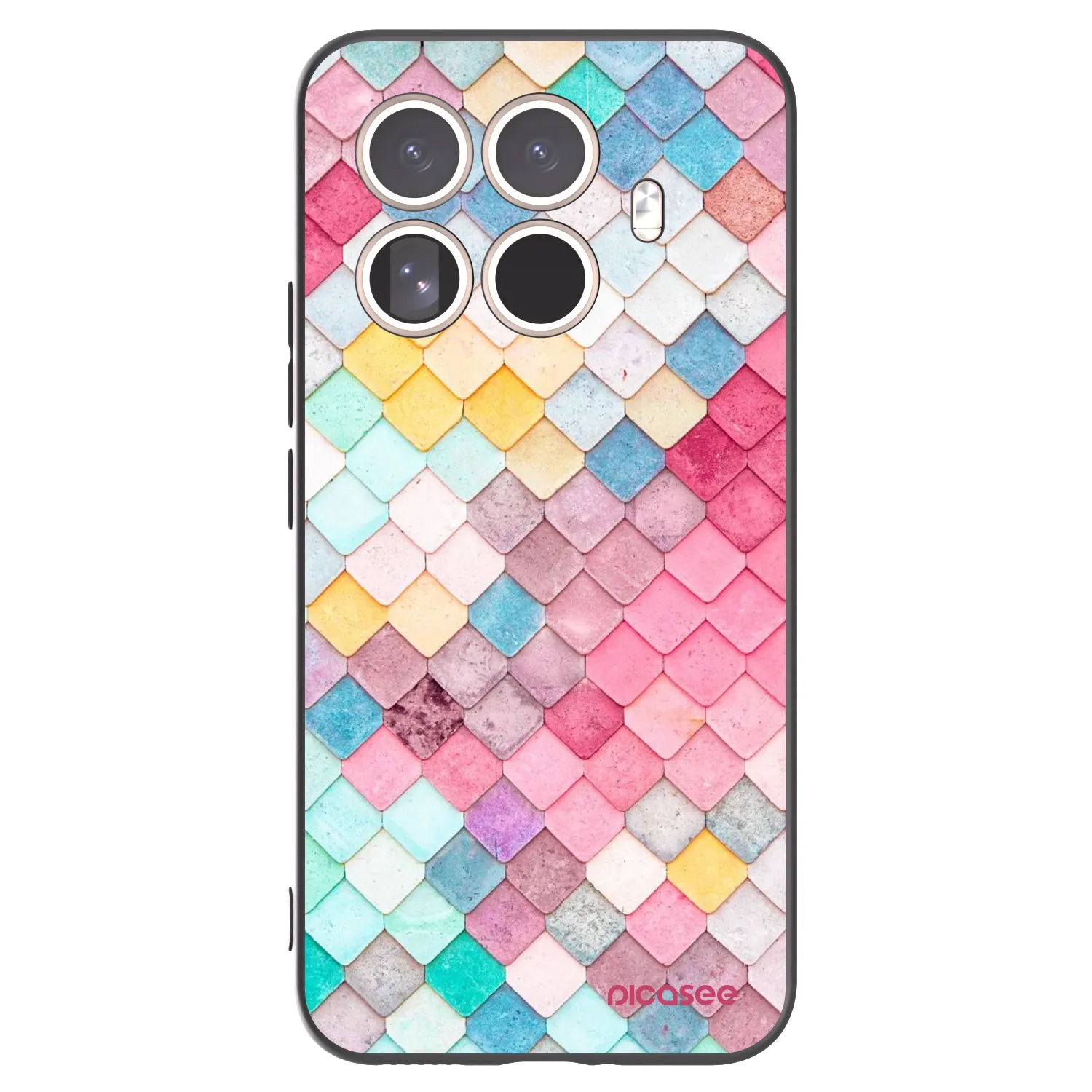 Picasee husă neagră din silicon pentru Xiaomi 15T Pro - Colorful roof