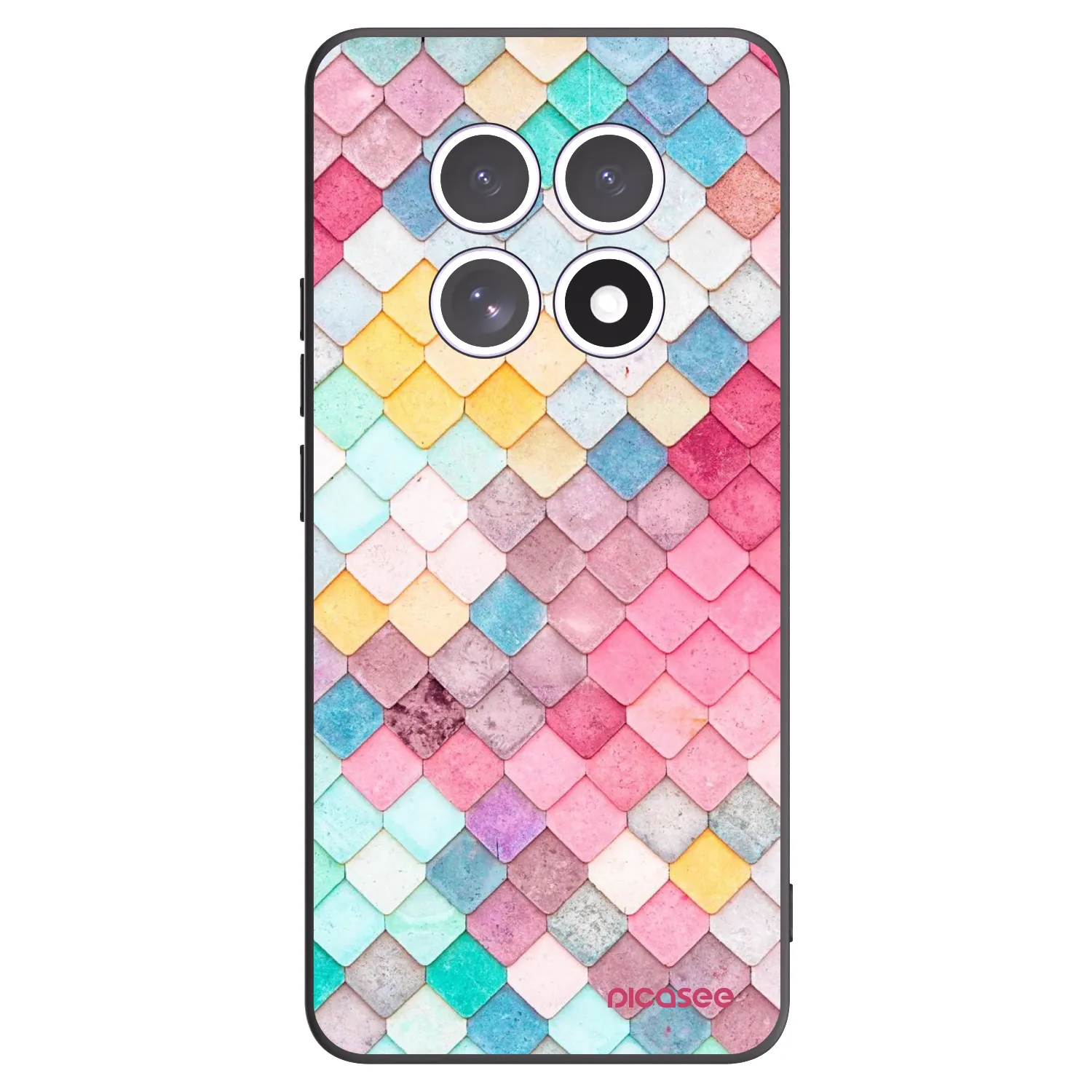 Picasee husă neagră din silicon pentru Xiaomi Redmi Note 15 - Colorful roof