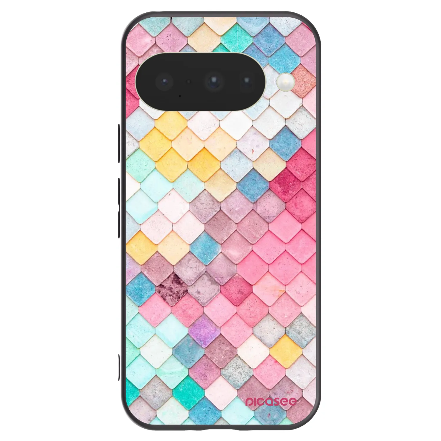 Picasee husă neagră din silicon pentru Google Pixel 10 - Colorful roof