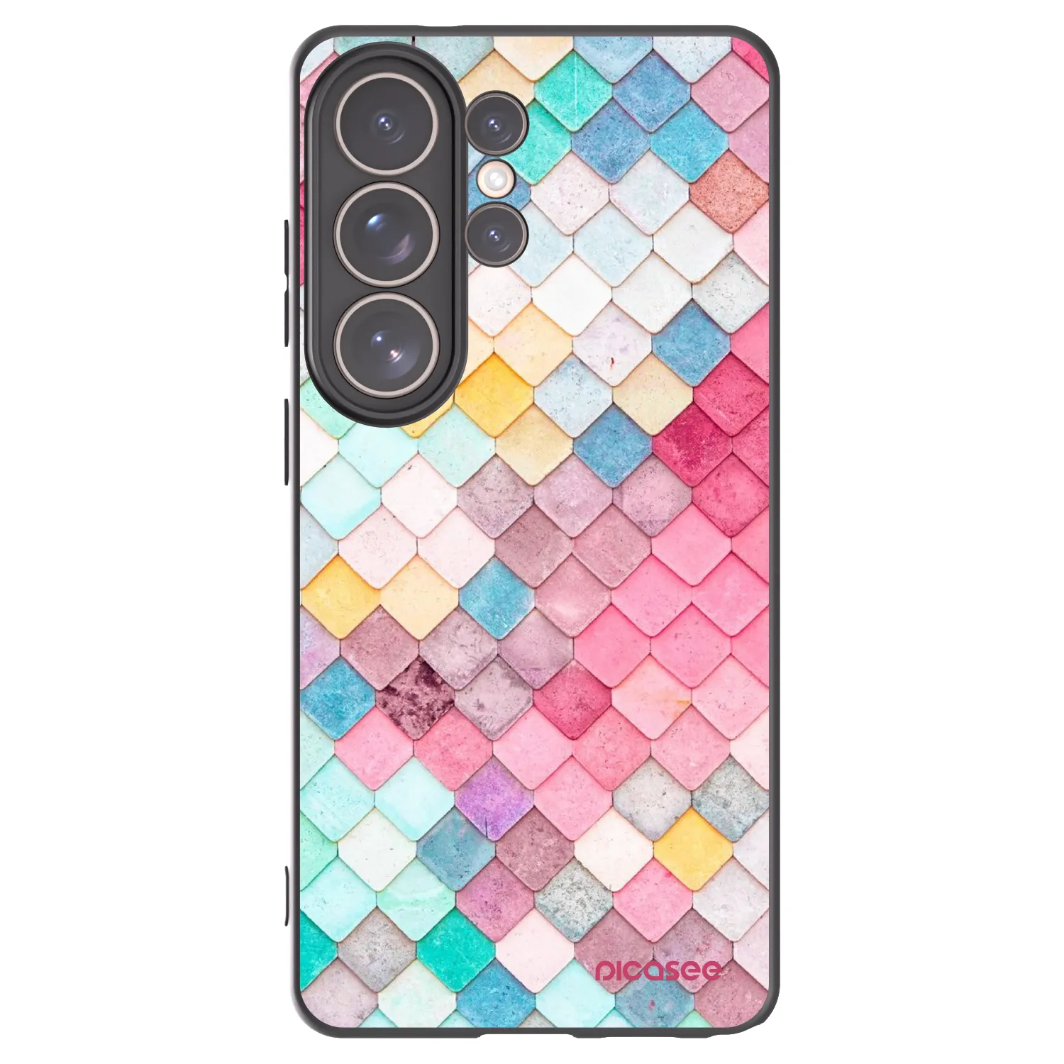 Picasee husă neagră din silicon pentru Samsung Galaxy S26 Ultra - Colorful roof