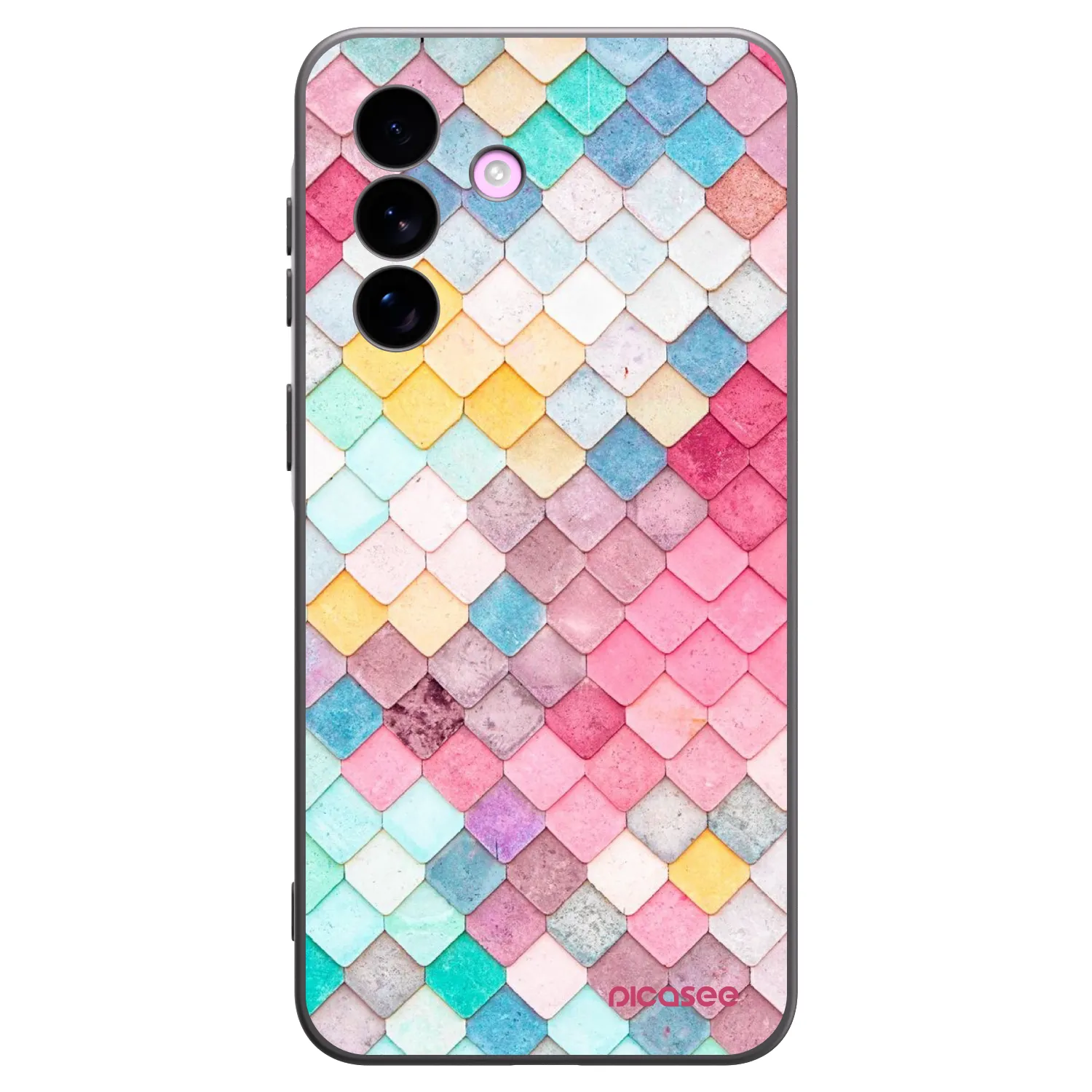 Picasee husă neagră din silicon pentru Samsung Galaxy A57 5G - Colorful roof