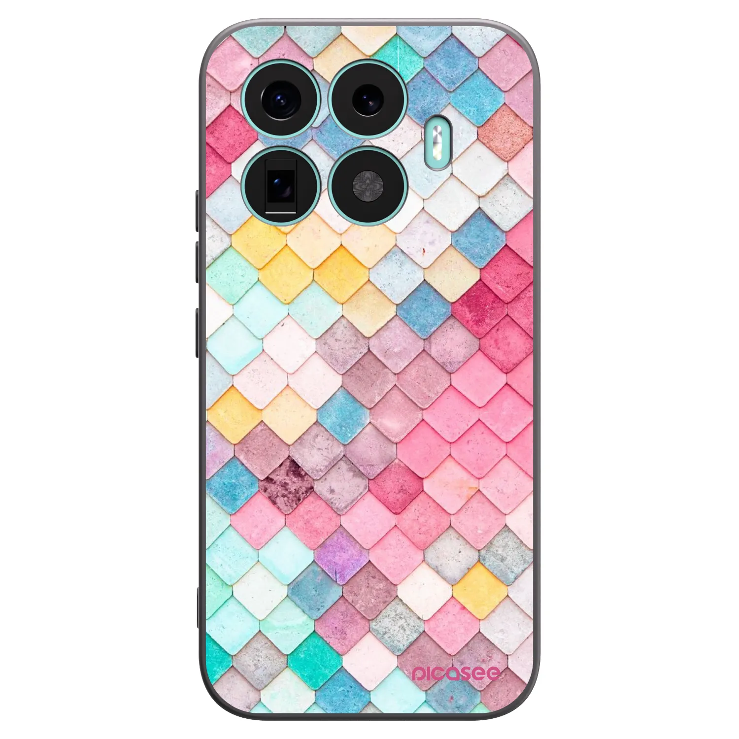 Picasee husă neagră din silicon pentru Xiaomi 17T - Colorful roof