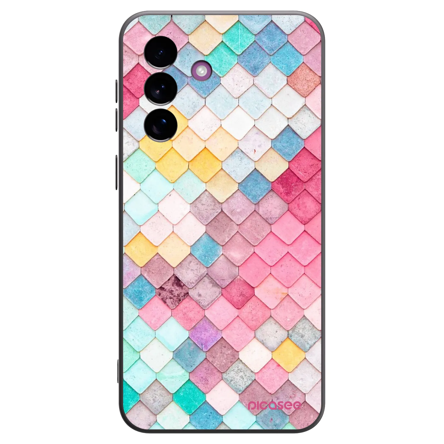 Picasee husă neagră din silicon pentru Samsung Galaxy A37 - Colorful roof