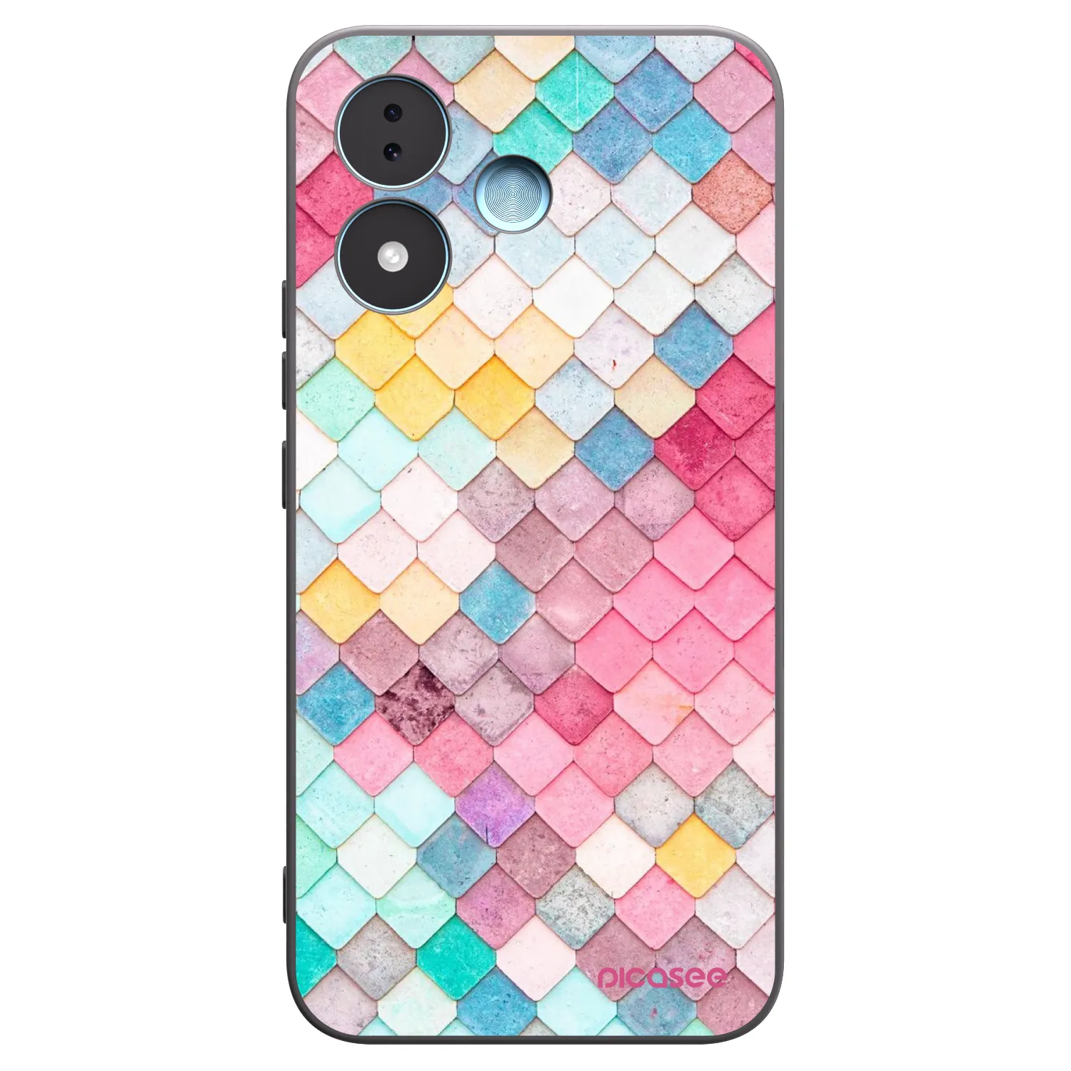 Picasee husă neagră din silicon pentru Xiaomi Redmi Note 17 5G - Colorful roof