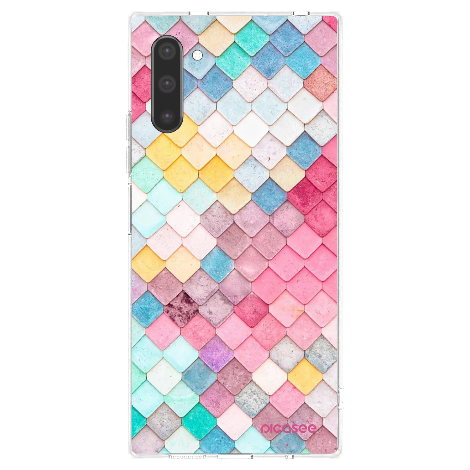 Picasee husă transparentă din silicon pentru Samsung Galaxy Note 10 N970F - Colorful roof