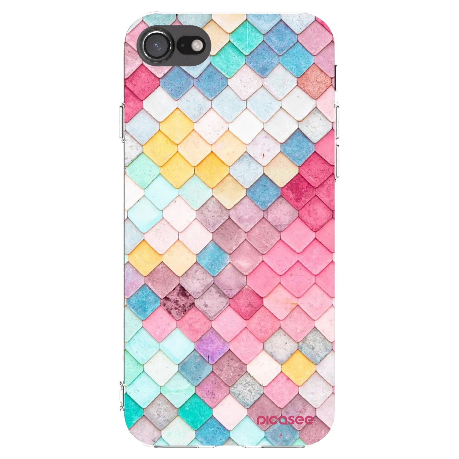 Picasee husă transparentă din silicon pentru Apple iPhone 8 - Colorful roof