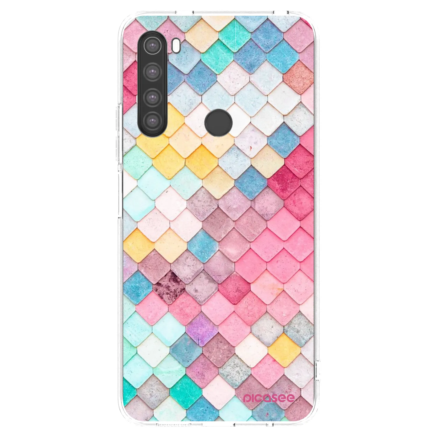 Picasee husă transparentă din silicon pentru Xiaomi Redmi Note 8 - Colorful roof