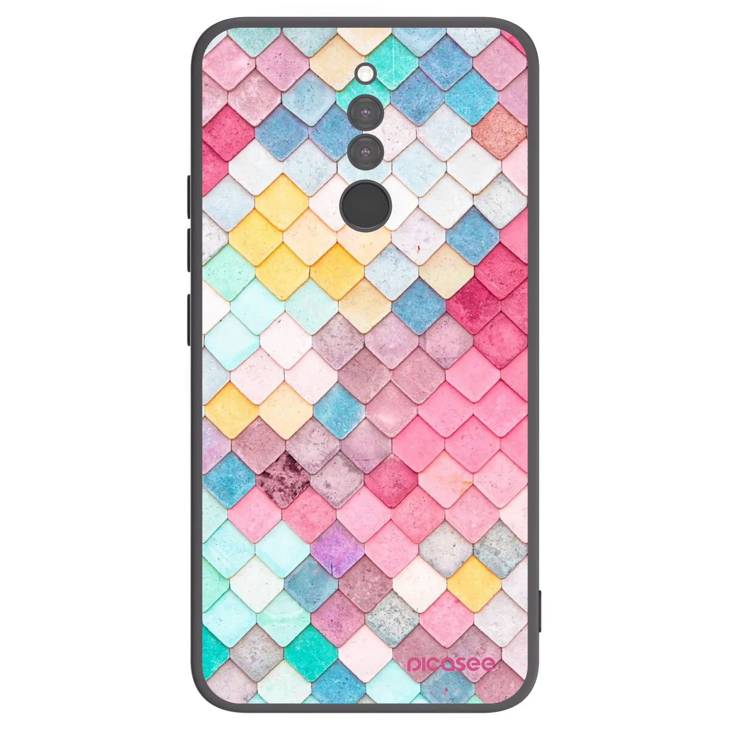 Picasee husă neagră din silicon pentru Xiaomi Redmi 8 - Colorful roof