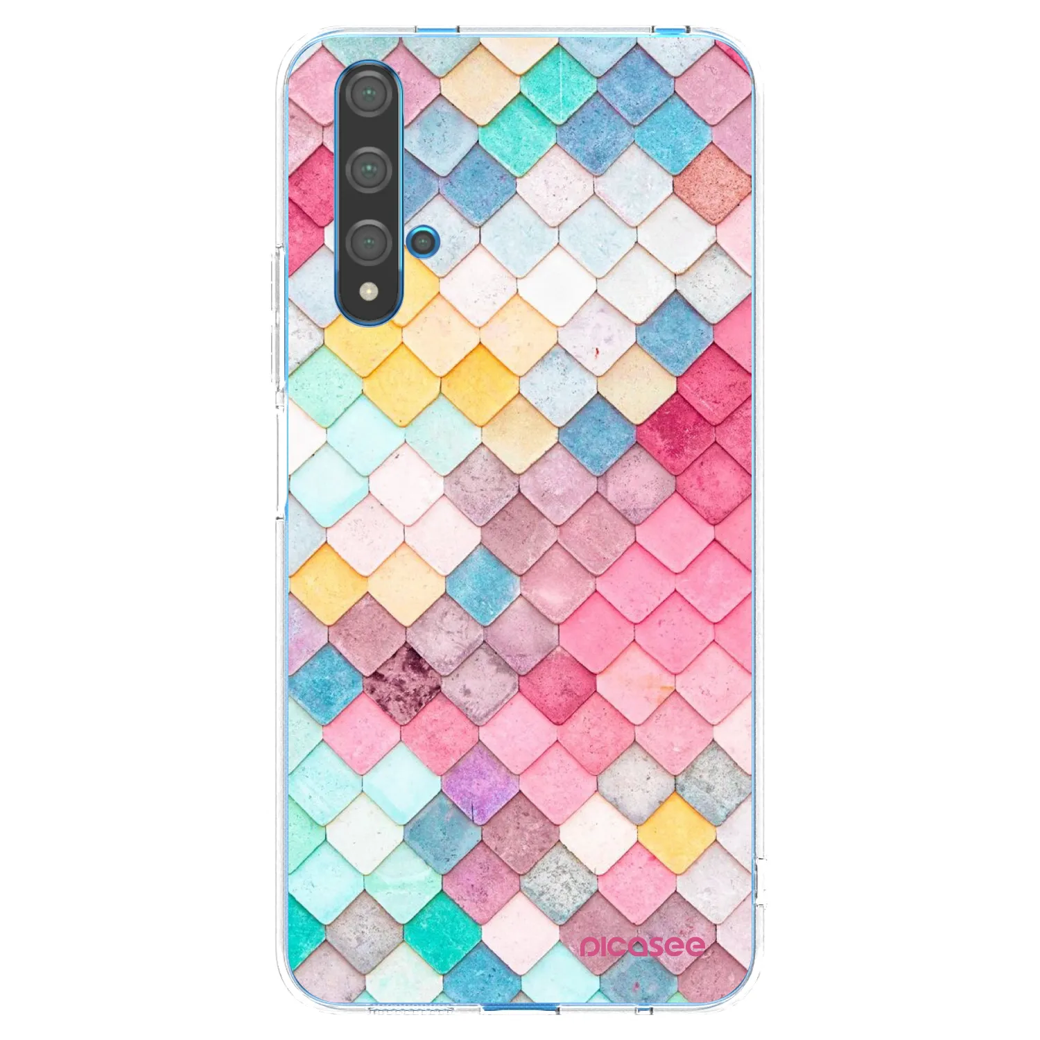Picasee husă transparentă din silicon pentru Huawei Nova 5T - Colorful roof