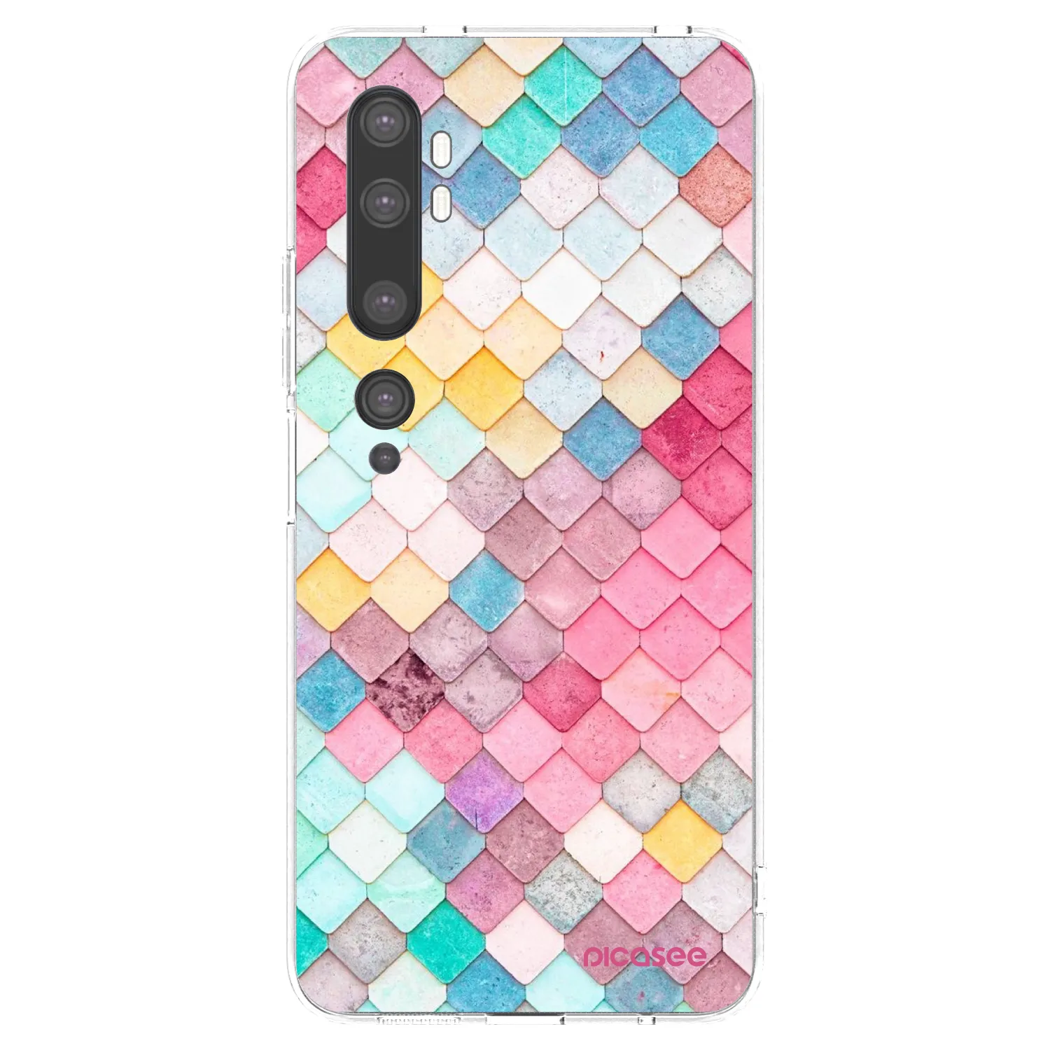 Picasee husă transparentă din silicon pentru Xiaomi Mi Note 10 (Pro) - Colorful roof
