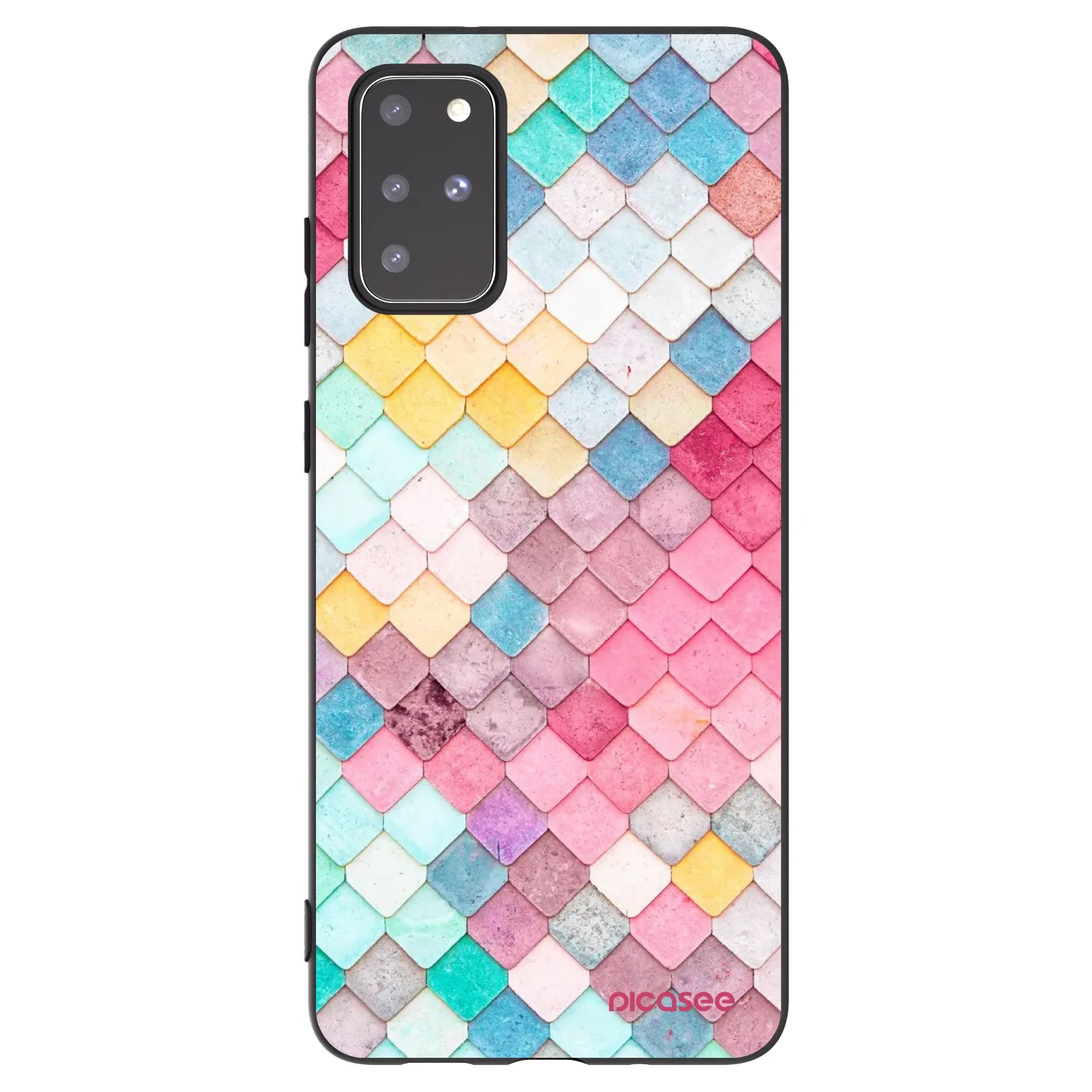 Picasee husă neagră din silicon pentru Samsung Galaxy S20+ G985F - Colorful roof