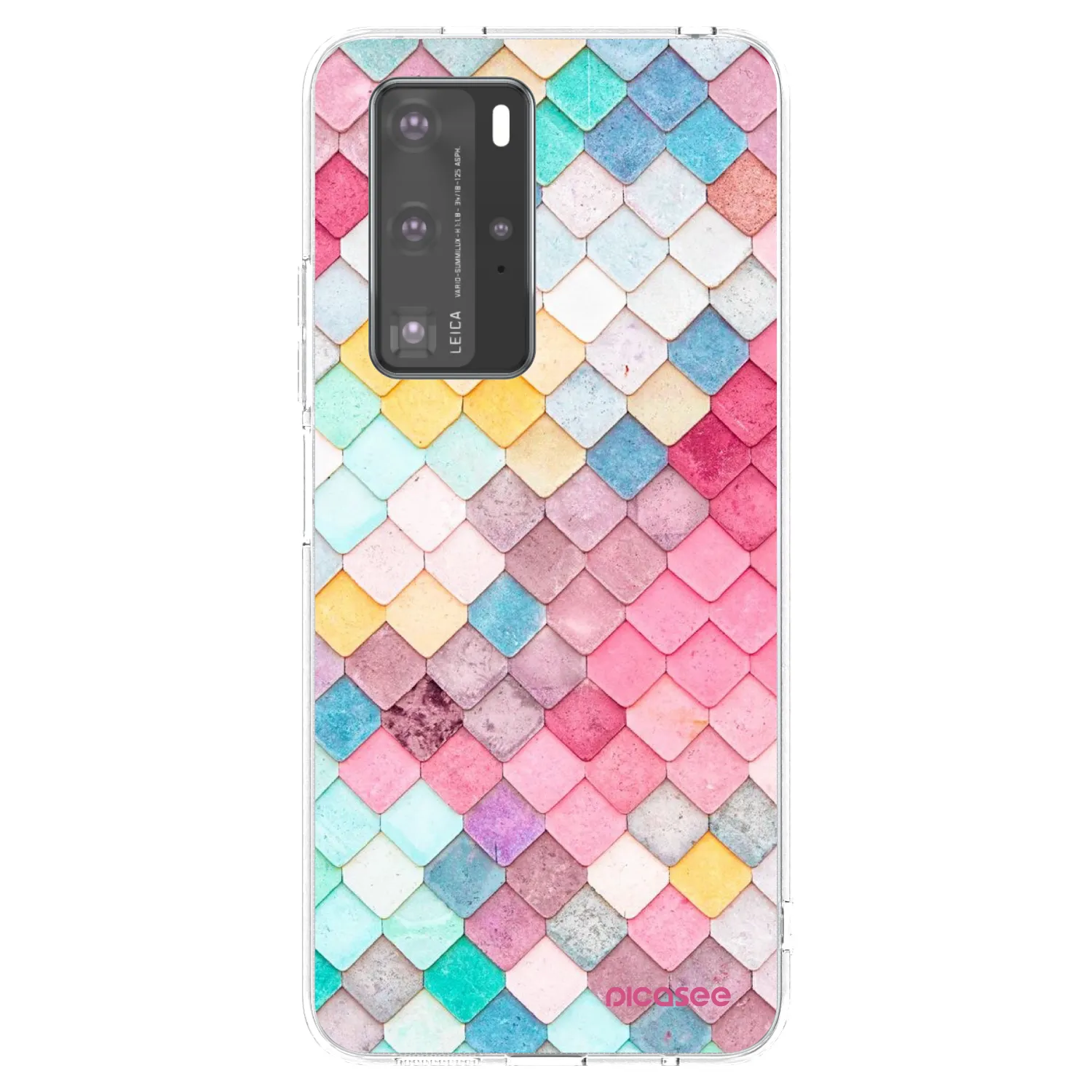 Picasee husă transparentă din silicon pentru Huawei P40 Pro - Colorful roof