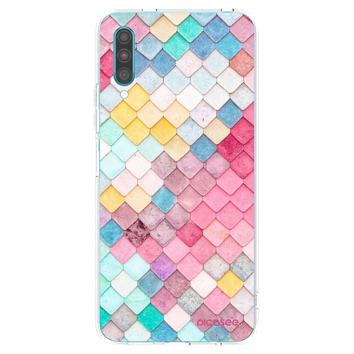 Picasee husă transparentă din silicon pentru Samsung Galaxy A30s A307F - Colorful roof