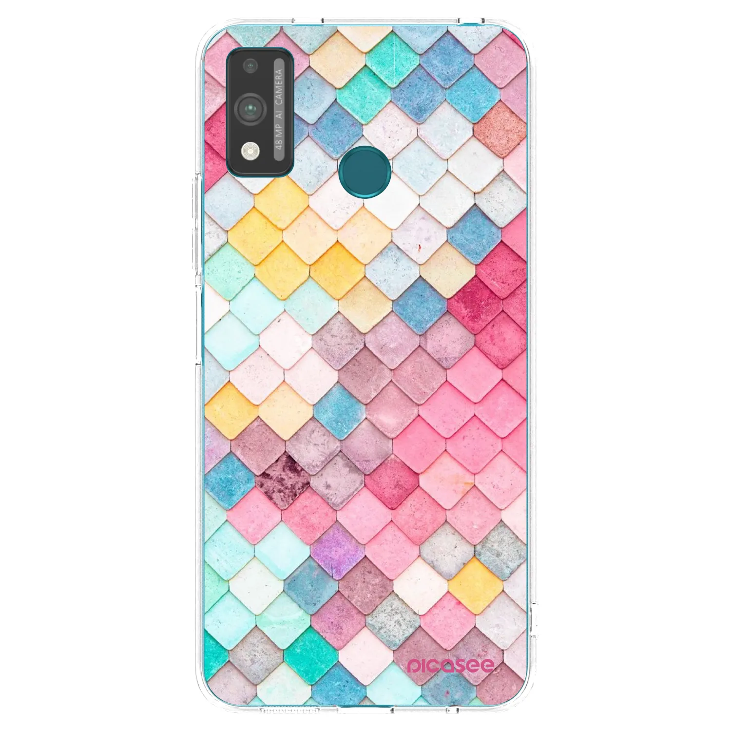 Picasee husă transparentă din silicon pentru Honor 9X Lite - Colorful roof