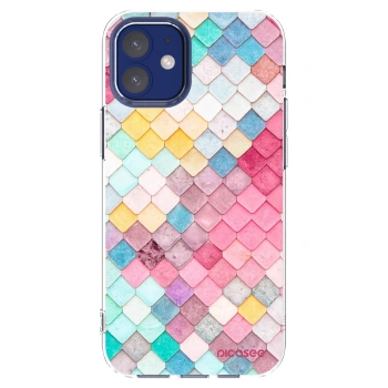 Picasee husă transparentă din silicon pentru Apple iPhone 12 mini - Colorful roof