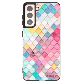Picasee husă neagră din silicon pentru Samsung Galaxy S21 5G G991B - Colorful roof