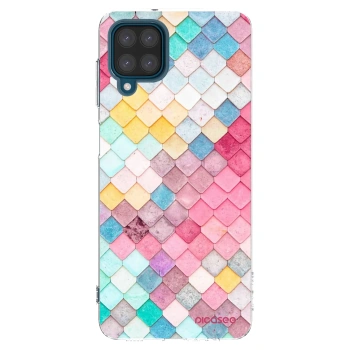Picasee husă transparentă din silicon pentru Samsung Galaxy A12 A125F - Colorful roof