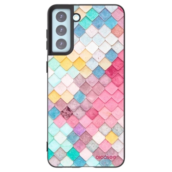Picasee husă neagră din silicon pentru Samsung Galaxy S21+ 5G G996F - Colorful roof