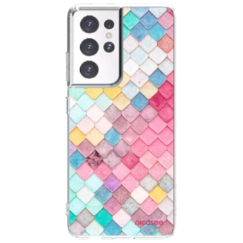 Picasee husă transparentă din silicon pentru Samsung Galaxy S21 Ultra 5G G998B - Colorful roof
