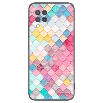 Picasee husă neagră din silicon pentru Samsung Galaxy A42 A426B - Colorful roof