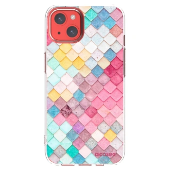 Picasee husă transparentă din silicon pentru Apple iPhone 13 - Colorful roof
