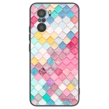 Picasee husă neagră din silicon pentru Xiaomi Poco F3 - Colorful roof