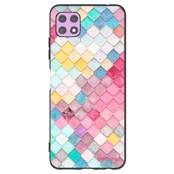 Picasee husă neagră din silicon pentru Samsung Galaxy A22 A226B 5G - Colorful roof