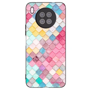 Picasee husă neagră din silicon pentru Huawei Nova 8i - Colorful roof