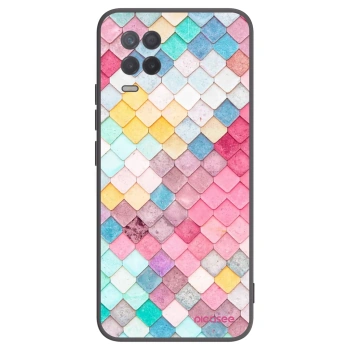 Picasee husă neagră din silicon pentru Realme 8 5G - Colorful roof