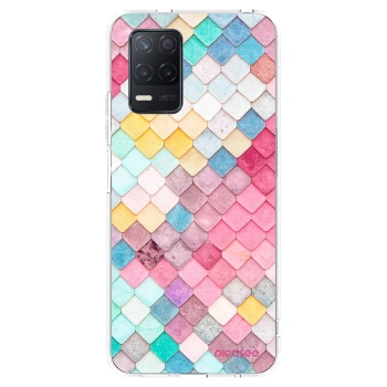 Picasee husă transparentă din silicon pentru Realme 8 5G - Colorful roof