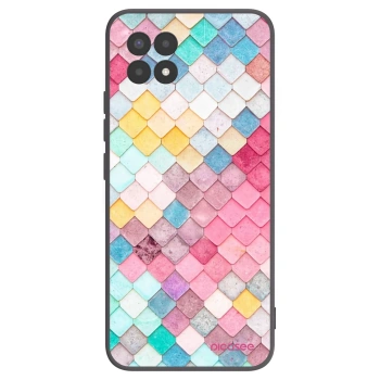 Picasee husă neagră din silicon pentru Realme 8i - Colorful roof