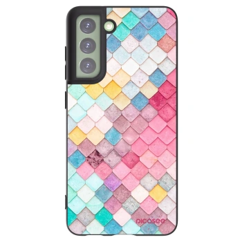 Picasee husă neagră din silicon pentru Samsung Galaxy S21 FE 5G - Colorful roof