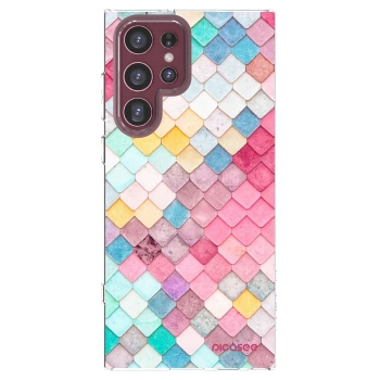 Picasee husă transparentă din silicon pentru Samsung Galaxy S22 Ultra 5G - Colorful roof